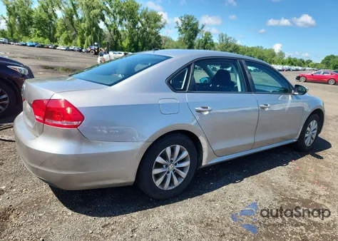 2012 Volkswagen Passat S из США, поврежденный, VIN 1VWAP7A32CC053302